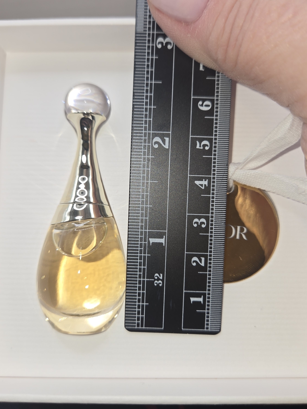 J’adore Mini Perfume Set Charm Keychain Gold Tone Boxed - Picture 7 of 8